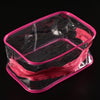 Women Transparent Cosmetic Travel Bag Makeup Organizer PVC Washing Zipper Pouch