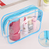 Women Transparent Cosmetic Travel Bag Makeup Organizer PVC Washing Zipper Pouch