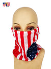 USA Multi Way American Flag Bandanna Mask Head Band Wrap Face Cover Neck Scarf