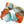 Hair Tie Dye Chiffon Scrunchies Gradient Color Soft Head Elastic Bands Rainbow