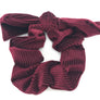 Hair Head Band Bow Ribbon Tie Ribbed Corduroy Velvet Tumble Scrunchies Holder