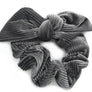 Hair Head Band Bow Ribbon Tie Ribbed Corduroy Velvet Tumble Scrunchies Holder
