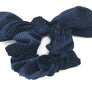 Hair Head Band Bow Ribbon Tie Ribbed Corduroy Velvet Tumble Scrunchies Holder