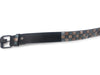 Woman Genuine Leather Square Pattern Color Embossed Waist Belt made in Italy