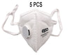 FDA CE Certified KN95 Mask protective Face Comportable Cover Anti Spit Saliva No Ear Pain Clasp Hook