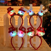 LED Flashing Light Up Glittering Christmas Headband Xmas Party Decorative Head
