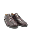 Bordeaux Spazzolato Leather Mens Laced Full Brogue Shoes