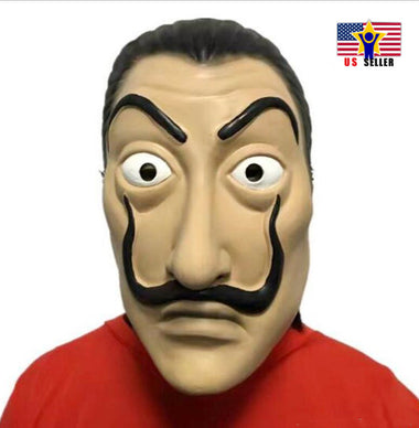 Money Heist Dali Mask-Unisex Costume Salvador Dali Mask for Halloween Cosplay