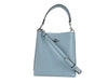 (CA177) Mollie 22 Small Powder Blue Leather Bucket Handbag Purse Bag