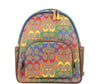 (CA140) Court Signature Rainbow Logo Khaki Multi Medium Backpack Bag