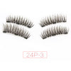 Magnetic False Fake 3D Natural Human Hair eyelashes 3 magnets Handmade Lashes