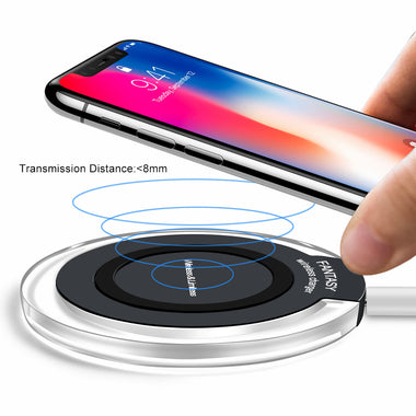 10W Qi Fast Wireless Charger Pad Charging Dock for iPhone 8/X Samsung S8/S8+/S7