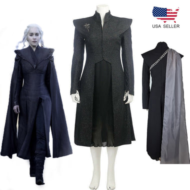 Ecowalson Game of Thrones Daenerys Targaryen Costume Cosplay Halloween Dress