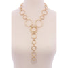 Linked Circle Y Necklace