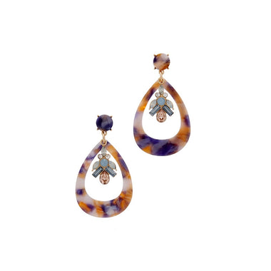 CAGED TEARDROP EARRING