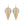Rainbow Fringe Circle Earrings