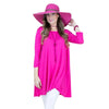 Small Fuchsia Scoop Neck Tunic