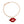 Red Lips Gold Chain Necklace