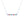 Rainbow Bar Silver Chain Necklace