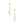 Gold Metal Spiral Curl Earrings