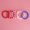 Red White Blue Bracelets 5 Pcs