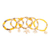 Yellow Bead Elephant Bracelets