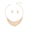 Gold Metal Link Collar Set