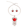 Red Stone Rigid Choker Set