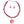 Pink Cord Bead Pendant Necklace