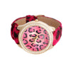 Fuchsia Leopard Print Watch