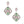 Light Pink Green Glass Crystal Diamond Earrings