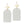 White Clay Rounded Rectangle Floral Bridal Earrings