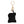 R Black Keychain Bag Charm