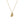 Matte Gold Football Necklace