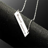 Pendant Bar Necklace Words #girlmom Wibey Choker Gift Blessed Mom Mama Mothers