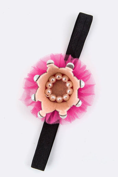 Pearl Crown Stretch Headband