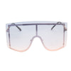 Blue Designer Shield Sunglasses