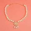 Cream Pearl Antique Flower Casting Necklace