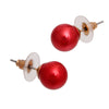 10mm Red Pearl Stud