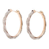 Clear Twisted Stone Hoops