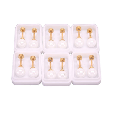 Gold Stainless Steel Stud 6 Pack