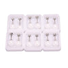 Silver Stainless Steel Stud 6 Pack