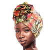 Yellow Snake Flower Knot Turban