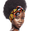 Orange Afrocentric Knotted Headband