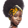 Yellow Afrocentric Knotted Headband