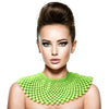 Lime Bead Bib Necklace Set