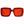 Sparkly Red Stone Square Sunglasses