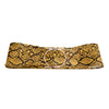 Yellow Snake Skin Wide Belt