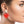 Red Rubber Coated Heart Earrings