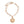 O Hexagon Initial Charm Bracelet